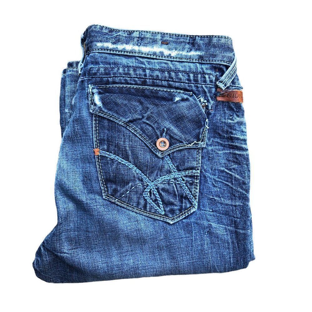 RARE Union Designer Jeans Size 34 Blue